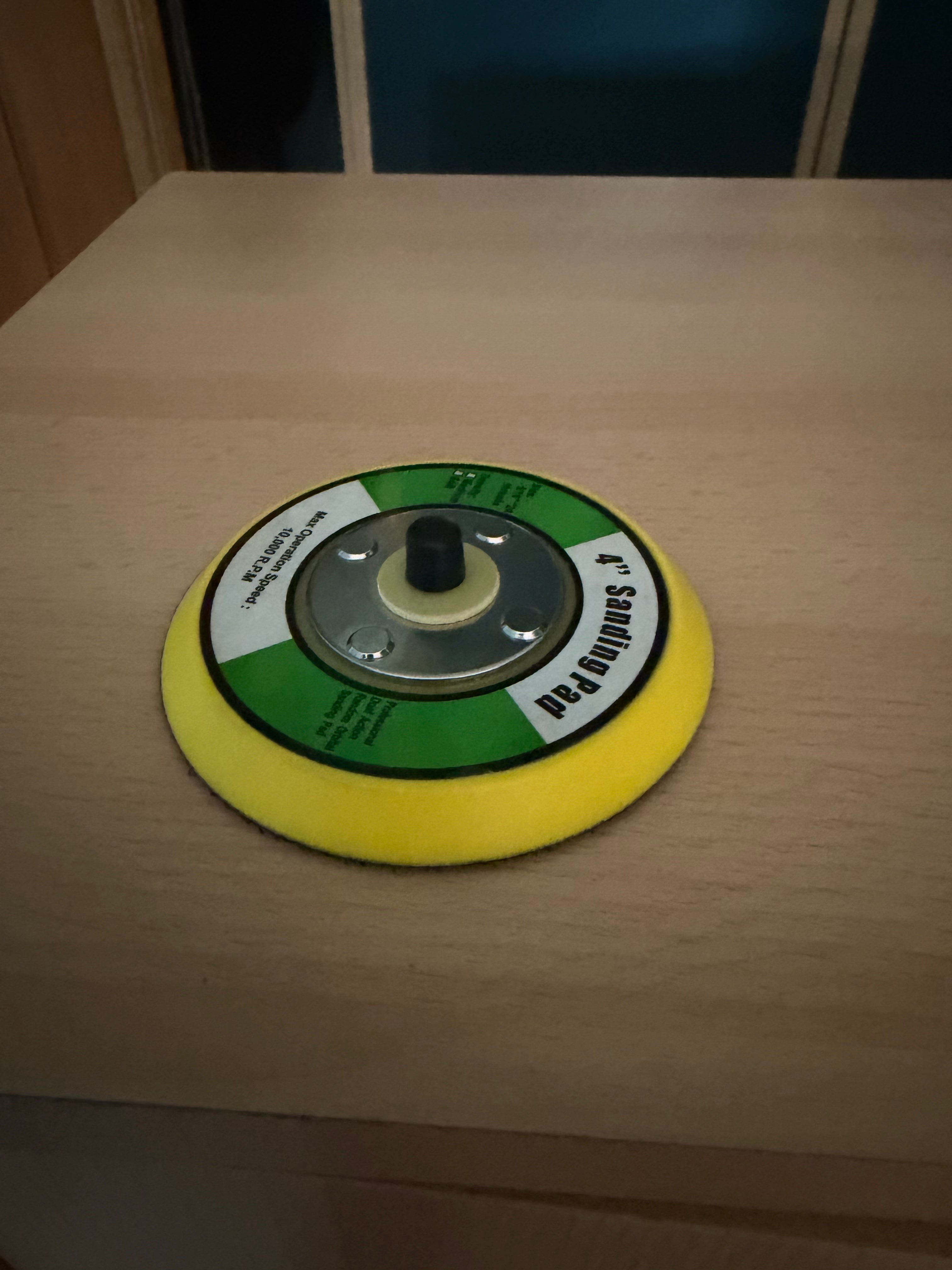 4) Sanding Pad Hook &Loop - no holes  Soft 4 ] 16 -24 Thread