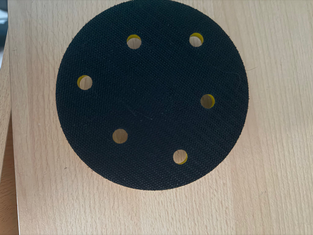 6) Sanding Pad Hook &Loop-6 Holes - Soft 6 ] 16 -24 Thread