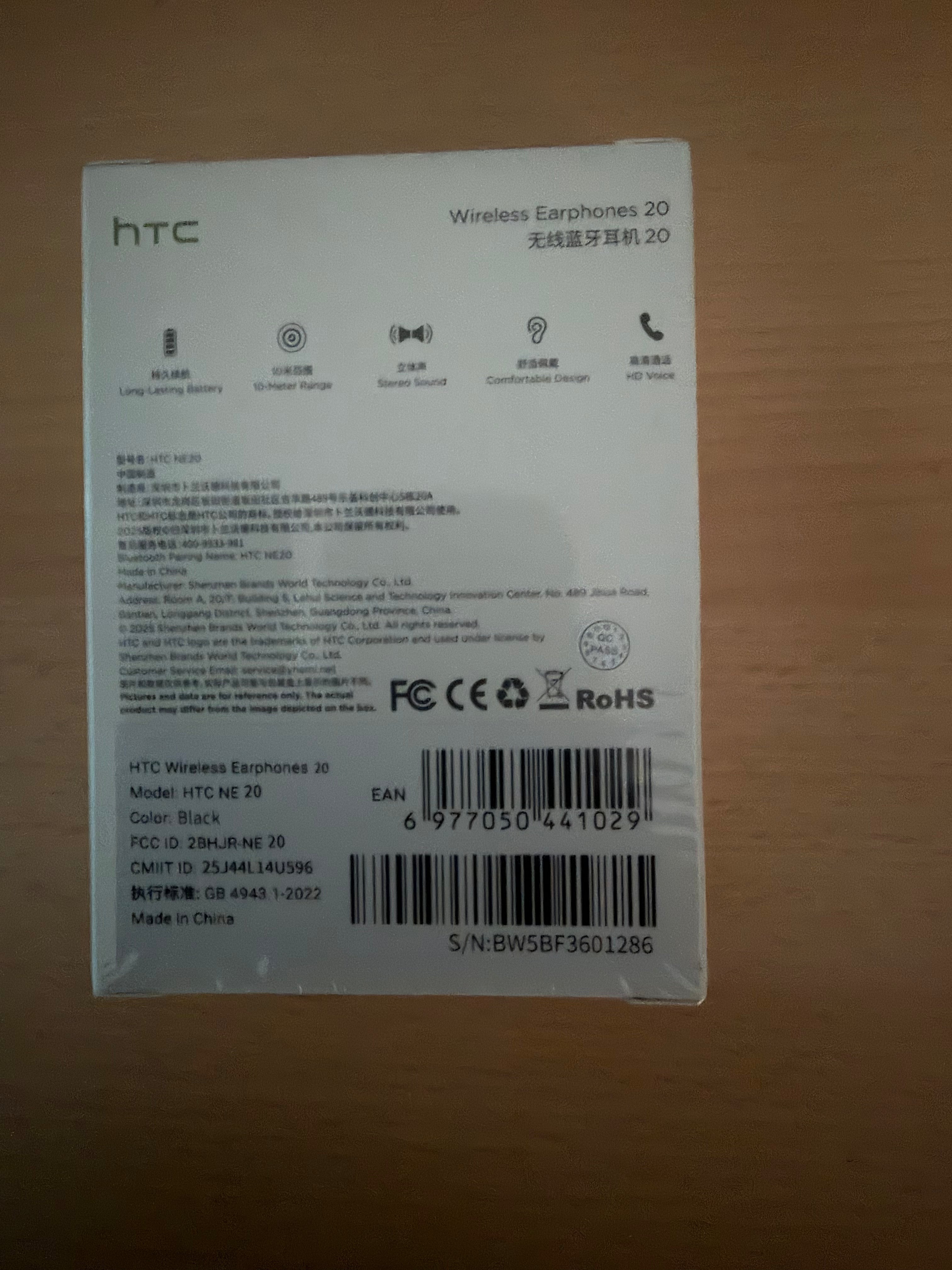 HTC NE20 AI Translation wireless Earbuds