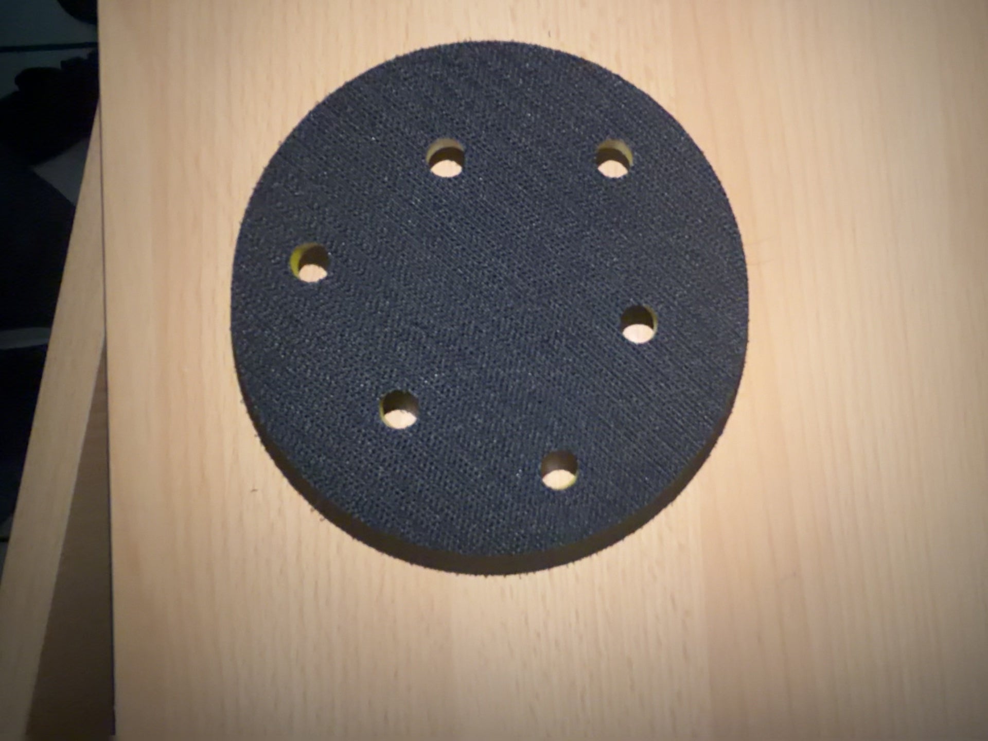 5) Sanding Pad Hook &Loop-6 Holes - Soft 5 ] 16 -24 Thread