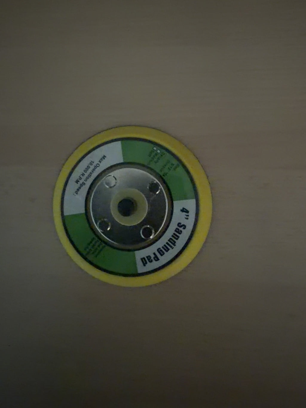 4) Sanding Pad Hook &Loop - no holes  Soft 4 ] 16 -24 Thread